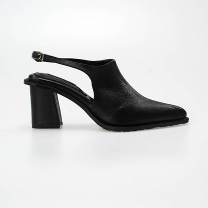 CEKHAS - Zoey Black Genuine Leather Heels THE CONTRAST