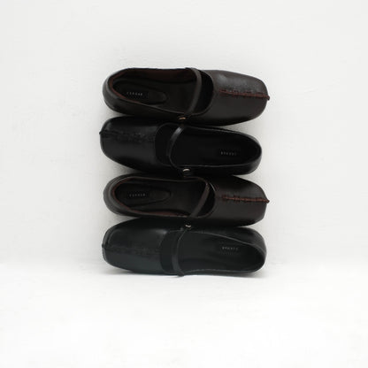 CEKHAS - Kaeya Genuine Leather Flat Shoes Genuine Leather THE CONTRAST
