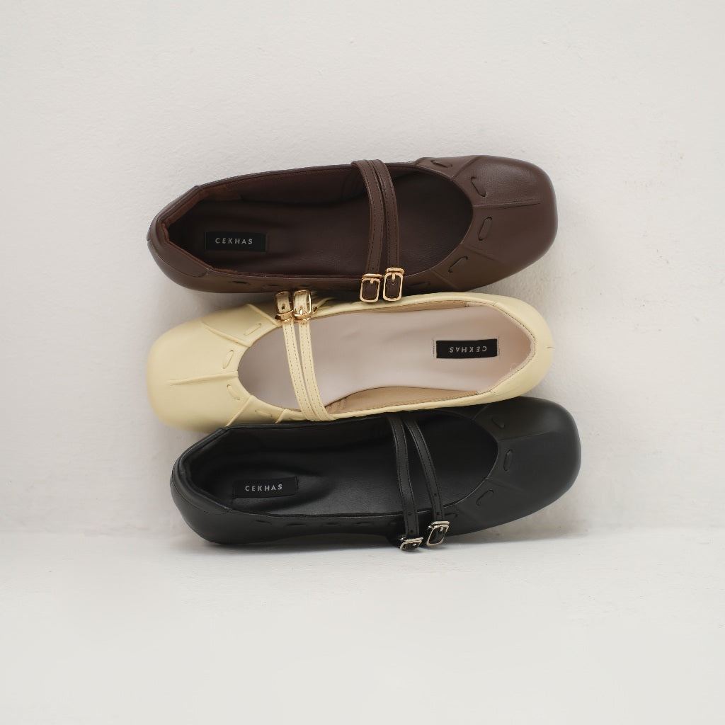 Essential - Gwena Brown Flat Shoes S/S 2026 KL Collection