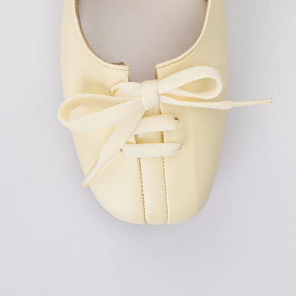 Essential - Lona Butter Yellow Flat Shoes S/S 2026 KL Collection