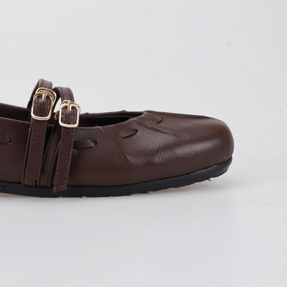Essential - Gwena Brown Flat Shoes S/S 2026 KL Collection