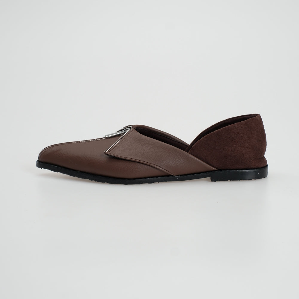 CEKHAS - Clare Flat Shoes Brown MEASURES Collection