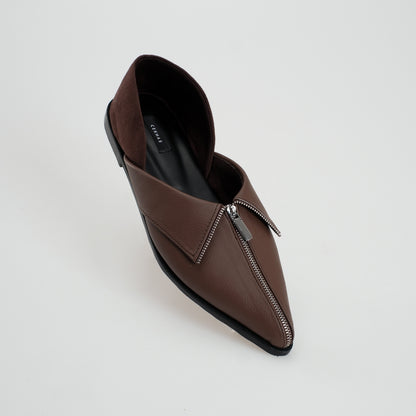 CEKHAS - Clare Flat Shoes Brown MEASURES Collection