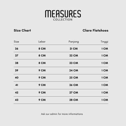 CEKHAS - Clare Flat Shoes Denim MEASURES Collection