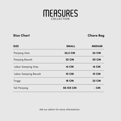 CEKHAS - Chara Bag Large MEASURES Collection